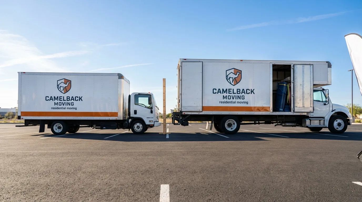 Moving truck size capacity guide in Sabana Hoyos
